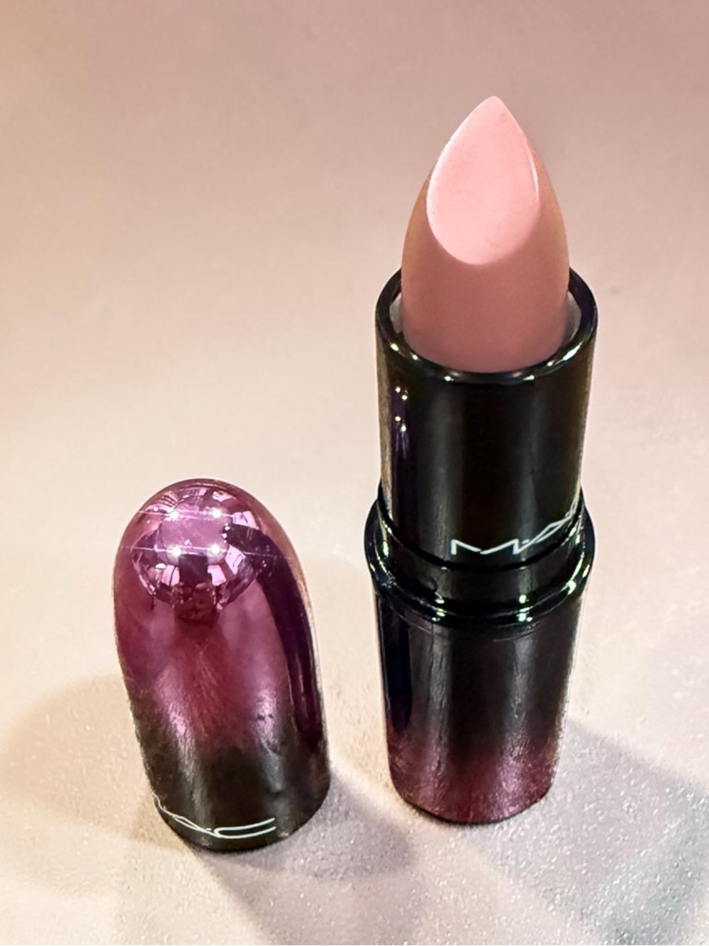 Free MAC Cosmetics Pink Nude Satin Lipstick